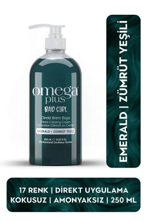 Bad Girl ZÜMRÜT YEŞİLİ Amonyaksız Renkli Saç Boyası 250ML - Omega Plus