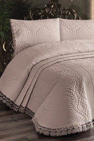 Bade Double Bedspread - Cappuccino BADEYTK - Çt Çeyizci Tekstil