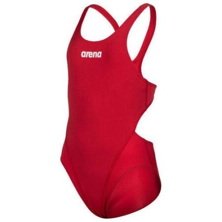 Badeanzug „G Team“, Swim Tech, einfarbig rot-weiß, Größe 10-11 - 450 - Arena