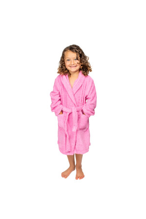 Bademantel für Mädchen – 100 % Baumwolle – Kinderbademantel mit Kapuze BGNCCK - Bagno Milano