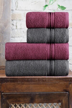 Badetuch-Set, türkisches Badeset, 4-teilig - Mürdüm Home