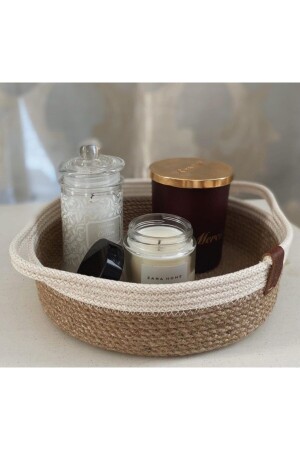 Badezimmer-Organizer, dekorativer Korb, Weidenkorb, Jute - HandmadeSNM