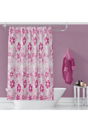 Badezimmervorhang 2x100x200 Doppelflügel-Duschvorhang mit Ring Geschenk 2224 BAPGUN2224STC - Zethome