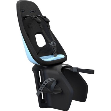 Bagaja monte edilen Thule Yepp Nexxt Maxi Aquamarine arka çocuk bisiklet koltuğu. - Thule