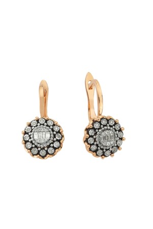 Baguette Stone Diamond Fancy Earrings - Assos Pırlanta