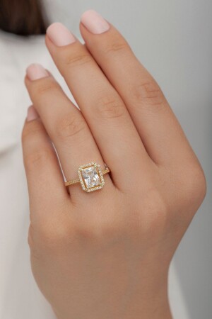 Baguette Stone Ring 925 Sterling Silver - Tmec Silver