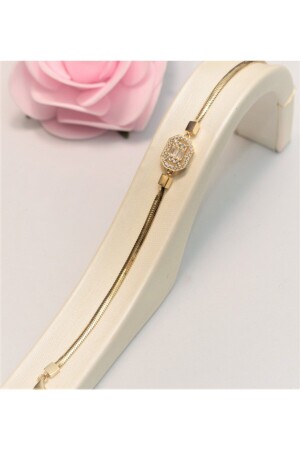 Baguette Stone Tag-bracelet - Güler Kuyumculuk