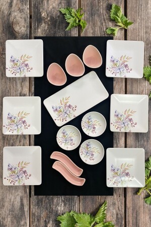 Bahar 15-teiliges Frühstücksset für 6 Personen BHR15001 - Keramika
