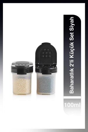 Baharatlık 2'li Küçük Set 100ml Siyah TYC00456255605 - Tupperware