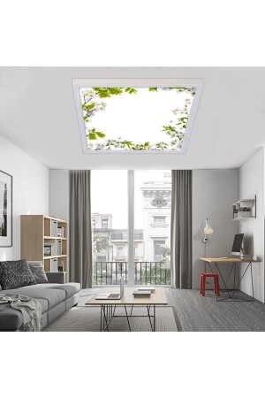 Baharlım Tavan Avize-60x60-led-54watt-tavana Yapışık Lamba-ev Aydınlatma-modern Salon Avizeleri- Uv GP-2025-Baharlım - Gökyüzü Panel