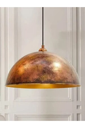 Bakır Rengi Lamda Tekli Avize Sarkıt Lamba Retro Otel Fırın Restoran Yemek Odası Masaüstü BMM2071PXXX06 - Bamyum