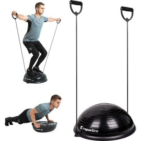 Balanceplattform mit Gummibändern inSPORTline Dome UNI - Schwarz - inSPORTline