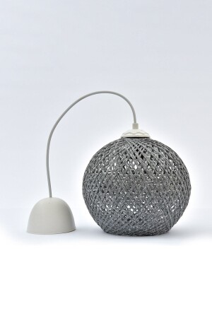 Balle Smoked Pendant Lamp Ball Chandelier White Cable - Gökdağ Group