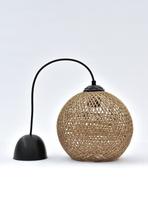 Balle Wicker Pendant Lamp Ball Chandelier (black Hanger Set) - Gökdağ Group