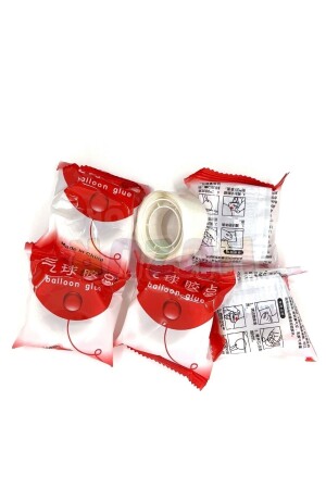 Balloon Adhesive Tape 100 Pieces Self-Cut Round Double Sided Bonding Adhesive - Huzur Party Store
