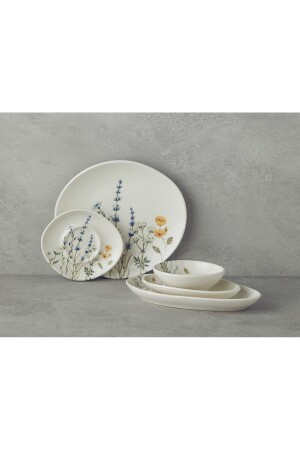 Balmy Porcelain Breakfast Set Blue-Yellow - English Home