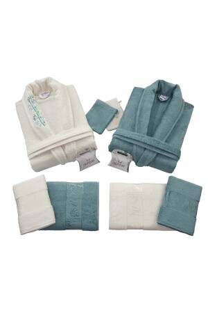Bamboo 10 Piece Family Bathrobe Set Oil Cream Cloth 8910111213150 - Nurpak