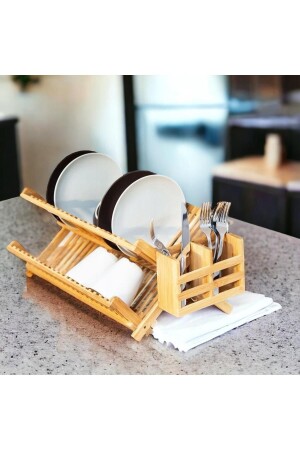 Bamboo Dish Rack (WITH SPOON RACK) V1 - Kotia Home