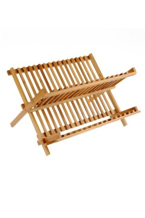 Bamboo Foldable Plate Rack - Dish Rack-Small Size 4379650 - Fame Kıtchen