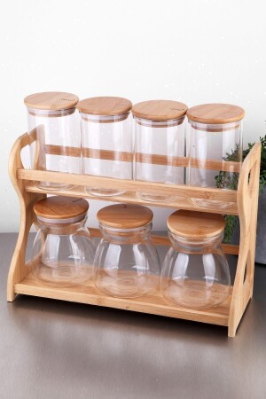 Bamboo Glass 7 Piece Spice Bowl Set SÇM247 - AROW
