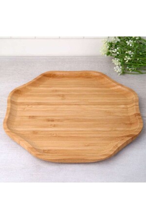 Bamboo Lux 20 Cm Daisy Service Presentation Plate - Çavdar Group