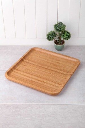 Bamboo Lux 25cm Square Service-presentation KR-2525 - Çavdar Group