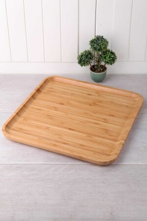 Bamboo Lux 30cm Square Cake Service-presentation KR-3030 - Çavdar Group