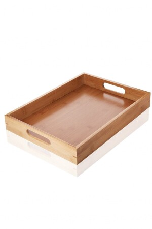 Bamboo Luxury Rectangular 40x30cm Large Tray Ideal for Tea and Coffee Services TPS-4030 - Çavdar Group