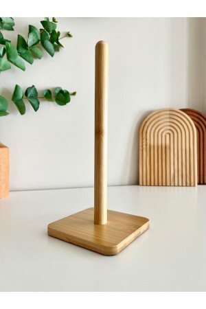 Bamboo Paper Towel Holder - Roll Paper Towel Holder Square - Mottogo