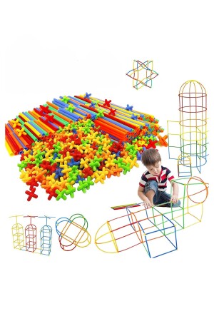 Bamboo Pipette Stick 300 Pieces Memory Relationship Building Intelligence Attention Children Skill Development Game - Maroken