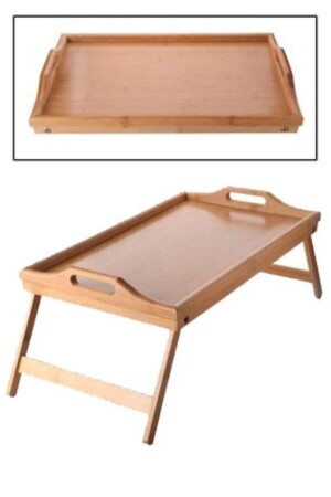 Bambu Katlanır Ayaklı Tepsi 50*30*21cm Fma08537 bkat50 - BALSA