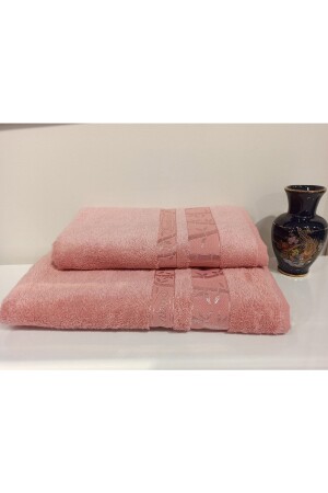 Bambus-Badeset mit 2 Stück, Bade- und Kopftuch – Powder BathBambooSet2tlg - ŞENER HOME