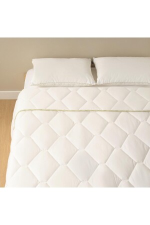Bambus-Steppdecke, Doppelbett, Weiß (195 x 215 cm) TYCOBZIKNN168625817311752 - Bella Maison