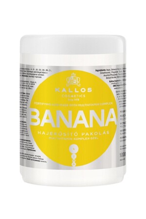 Banana Strengthening Hair Care Mask with Banana Extract and Multivitamin 1000ml KJMN1110 - Kallos Cosmetics