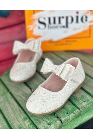 Banded Sequin Detailed Orthopedic Ballerinas Girls' Ballerinas - Surpie Shoes