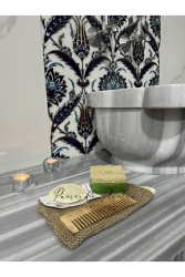Banyo Hamam Taraklı Doğal Lif Seti Aloe Vera Sabunu Hediyeli paneirdeplatesset1 - Panier de Plantes