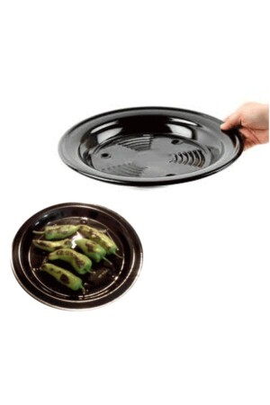 Barbecue Aubergine Pfeffer Kastanie Bräter Emaille Kochgerät ANKAMZ-5336-926 - Çokuygunuz