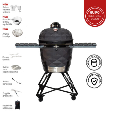 Barbecue KamadoClub PRO II Premium New, gray - KamadoClub