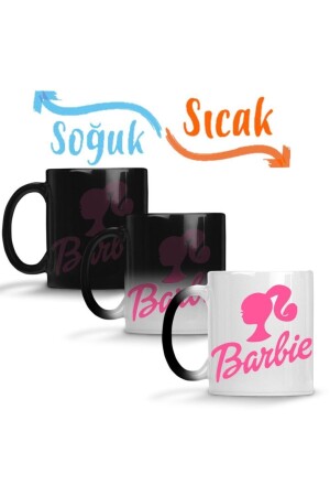 Barbie Logo Magic Mug Cup Porcelain SK7224 - Baskı Dükkanı
