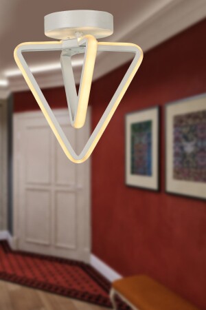 Barış 3-Farben-LED-Deckenmontage-Einzelkronleuchter Weiß 300 001 0095 51 - Begüsa