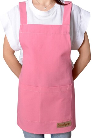 Barista Cafe-restaurant-barber-hairdresser-hotel-apron Lucatte pink lucatte - styleapron