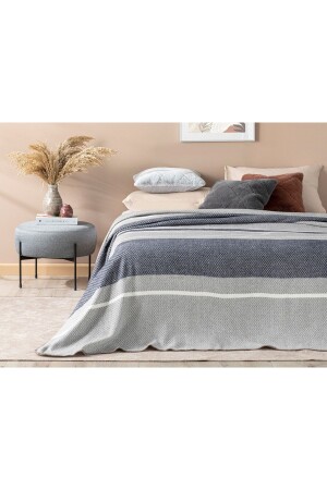 Barleycorn Scotch Single Blanket 150x200 Cm Navy Blue 10030000 - English Home