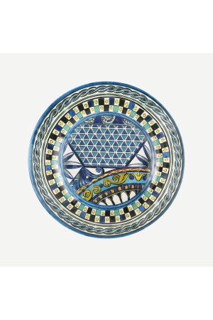Baroque Blue Melamine Breakfast Plate 21.5 Cm BMPL3. BRM02 - Baci Milano