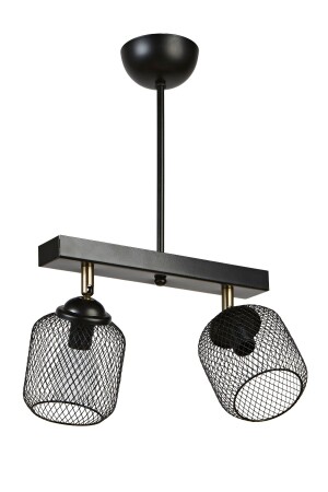 Barrel Decorative Caged Antique Articulated Movable 2-Piece Ceiling Chandelier Modern Indoor Barrel 2-Piece - Bozyaka Aydınlatma