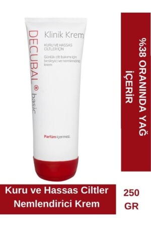 Basic Clinic Moisturizing Cream 250 Gr - Decubal