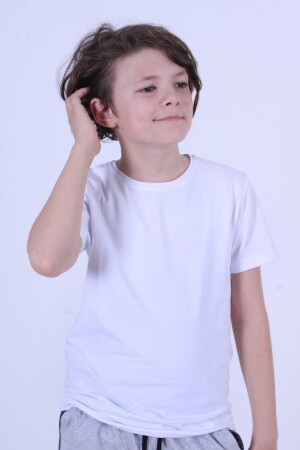 Basic Crew Neck 100% Cotton Plain Unisexs Children's T-shirt - Panio Kids