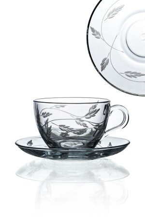 Basic Cup Set for 6 Persons 12 Pieces 238cc with Shoot Pattern BASIC-6LI-FINCANSET-SHOOTER - DECOCIA