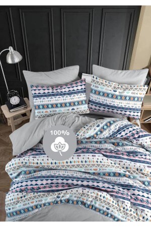 Basic Orange Easy to Iron Single Duvet Cover Set 160x220 100% Cotton01453020new TYC00736754408 - Sheri Home