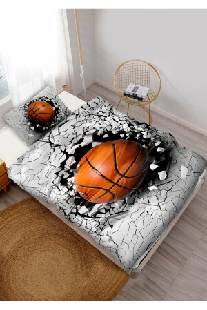 Basket Ball Baby Child Single Duvet Cover Set CP196-n - CAPRİCE HALI