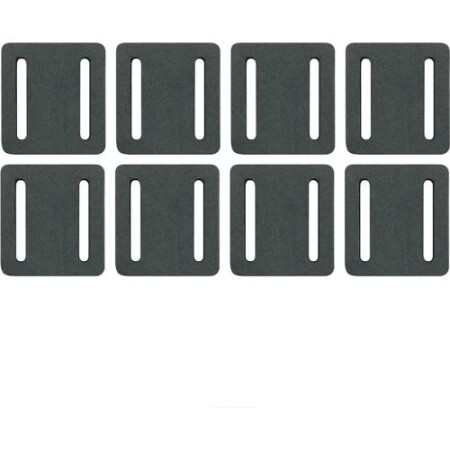 Basket fasteners/pads SKS Germany, 8pcs., black - SKS Germany